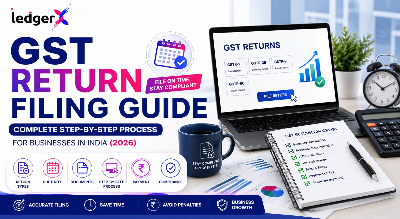 GST Return Filing Guide: Complete Step-by-Step Process for Businesses in India (2026)