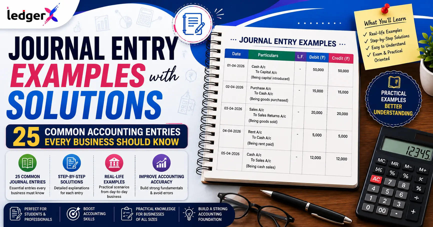 Journal Entry Examples with Solutions: 25 Common Accounting Entries Every Business Should Know