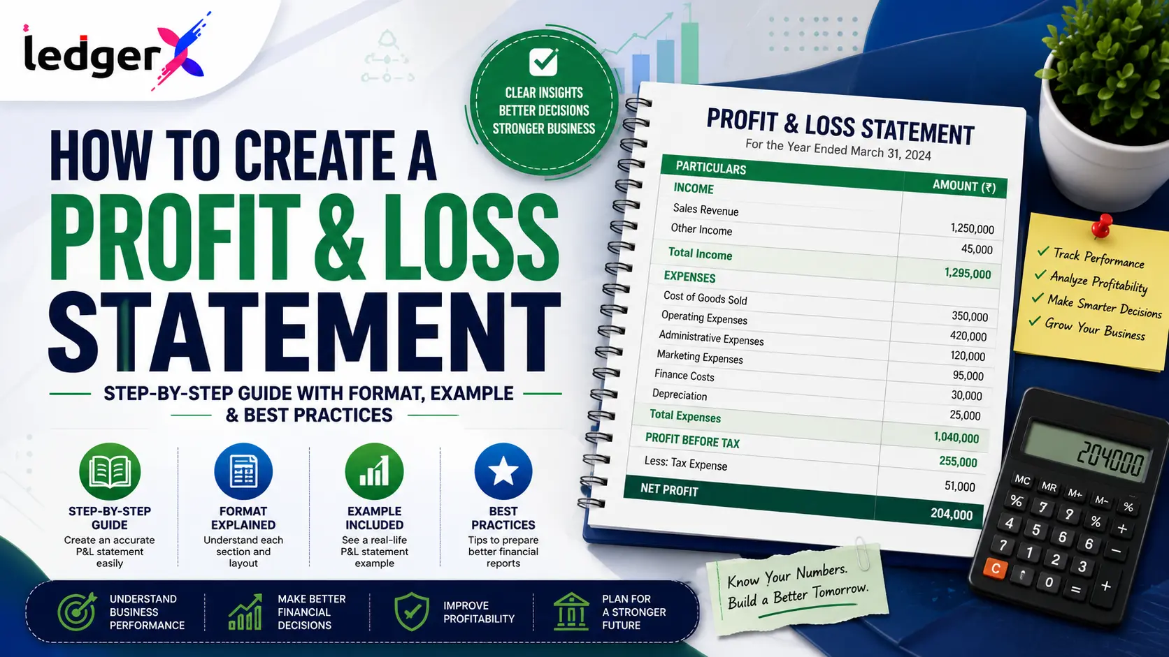 How to Create a Profit & Loss Statement: Step-by-Step Guide with Format, Example & Best Practices