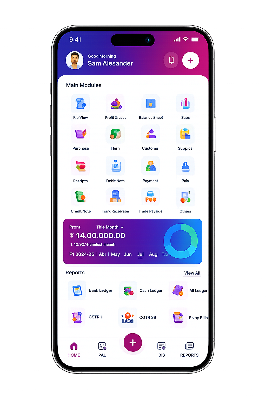 LedgerX Accounting App