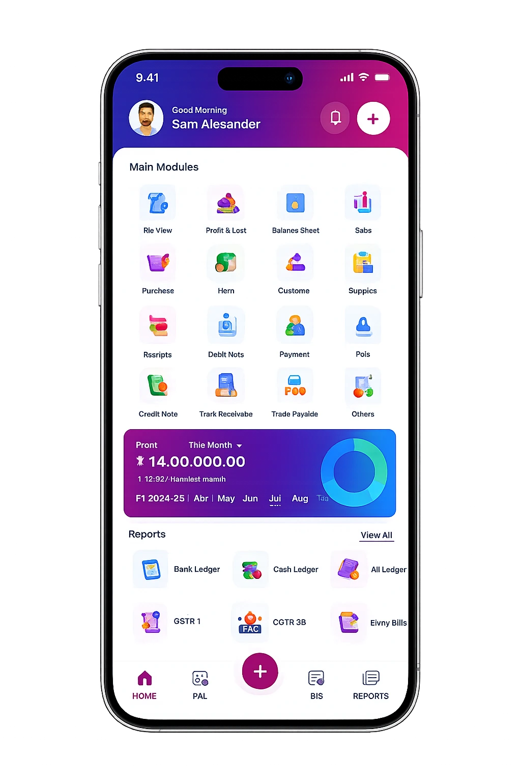 LedgerX Accounting App